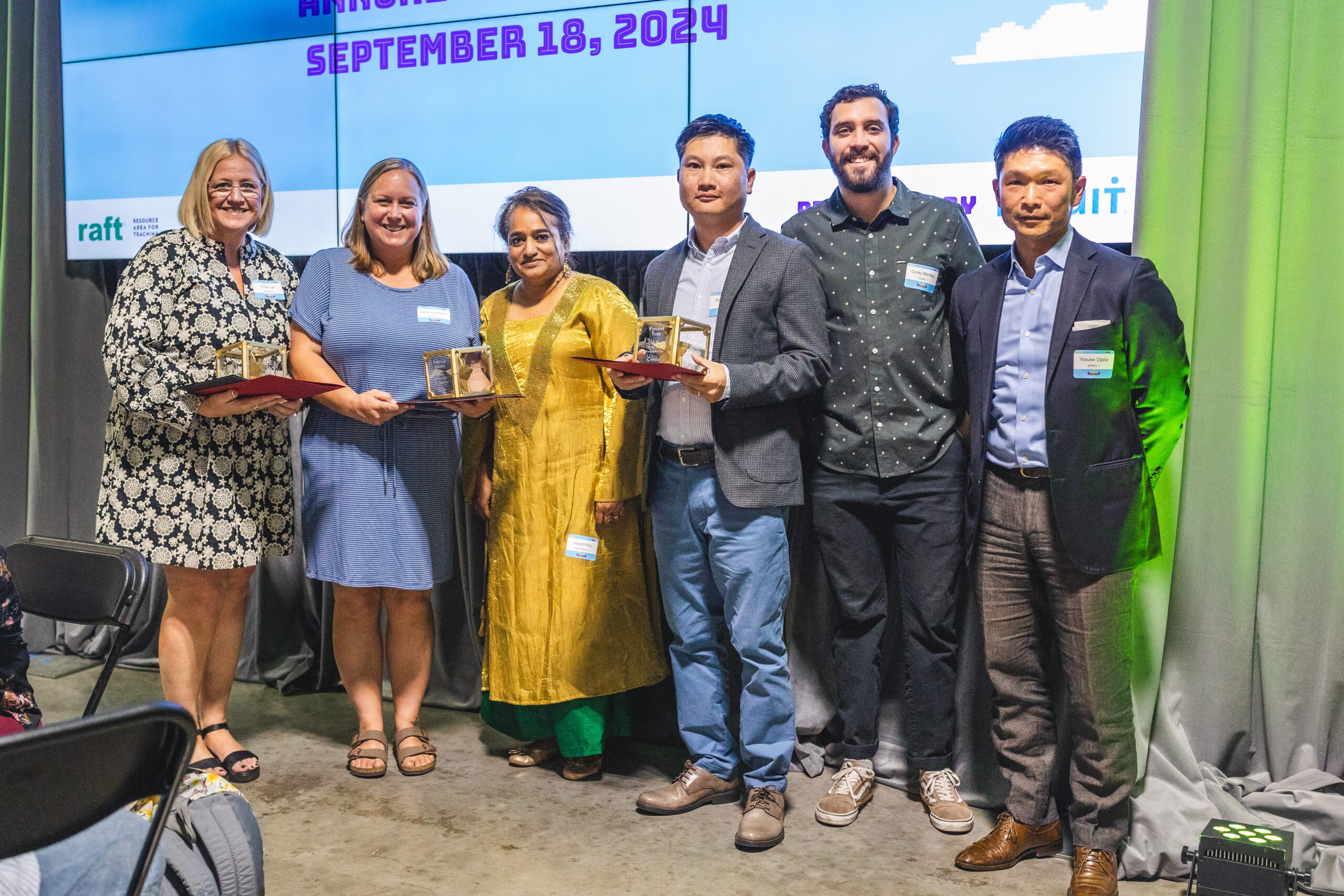 (L-R) Kristin Dil, Rebecca Balster, Jayanti Roy, Vincent Tran, Corey Bentley, Yosuke Ogata