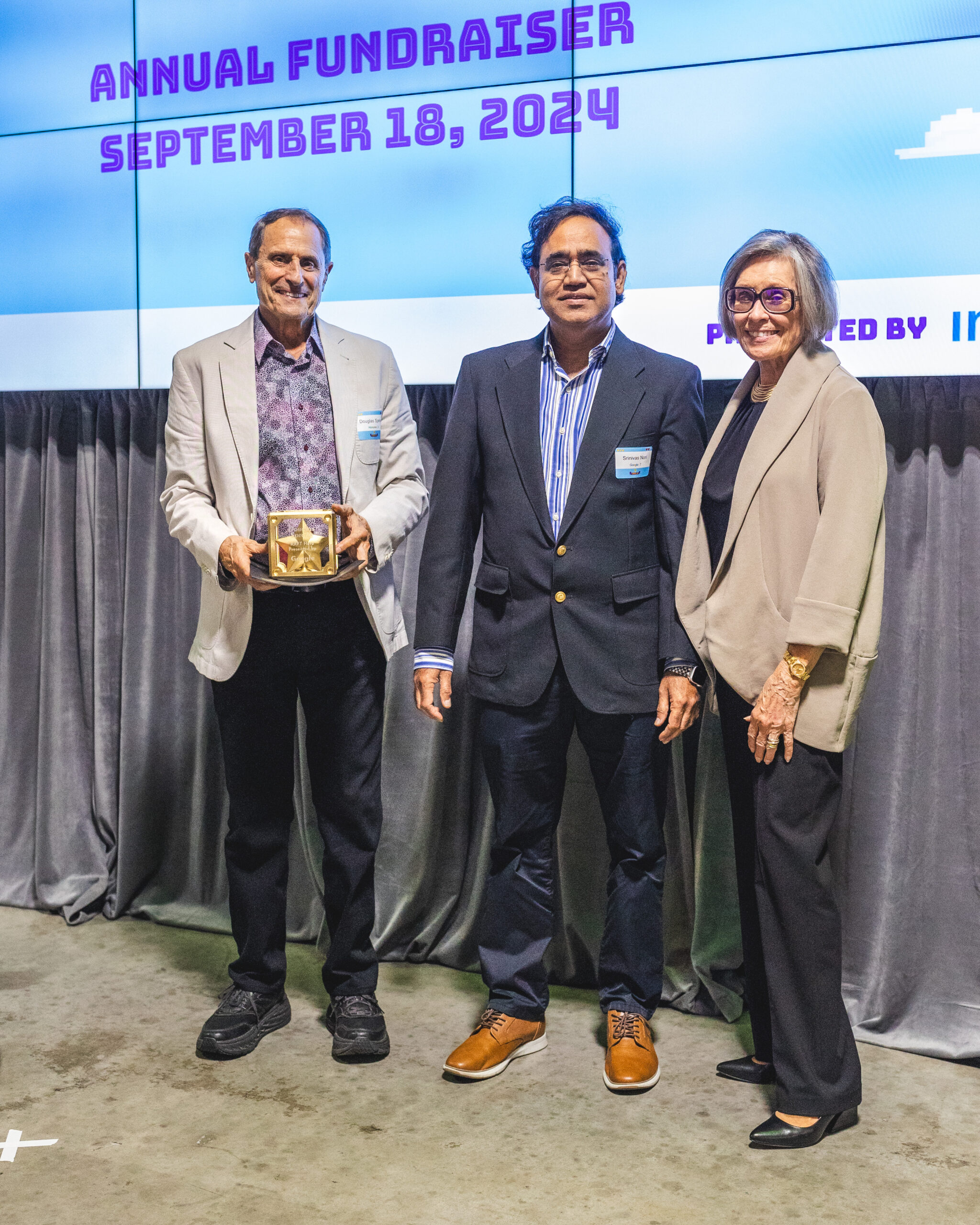 (L-R) Douglas Spreng, Srinivas Nori, Donna Whitney