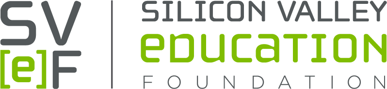 SVEF Official Logo Gray-Green Horizontal Silicon Valley Education Foundation