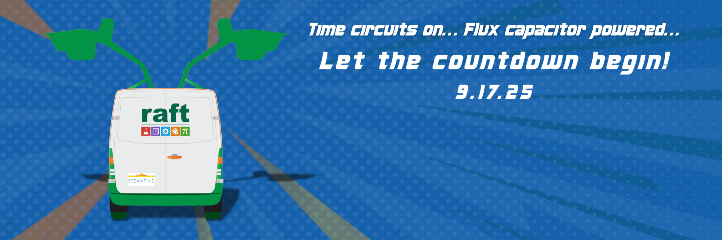 RAFT to the Future Banner
