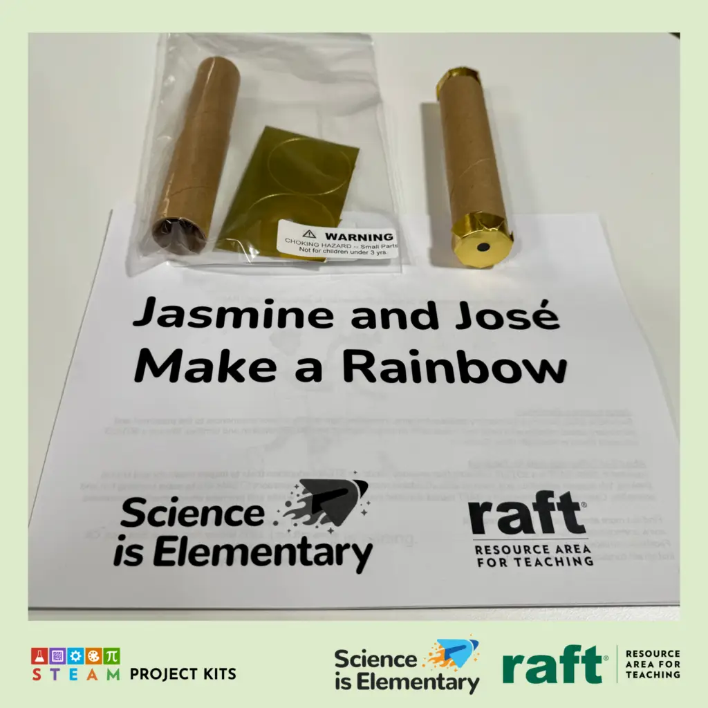 Jasmine and Jose Make a Rainbow kit contents