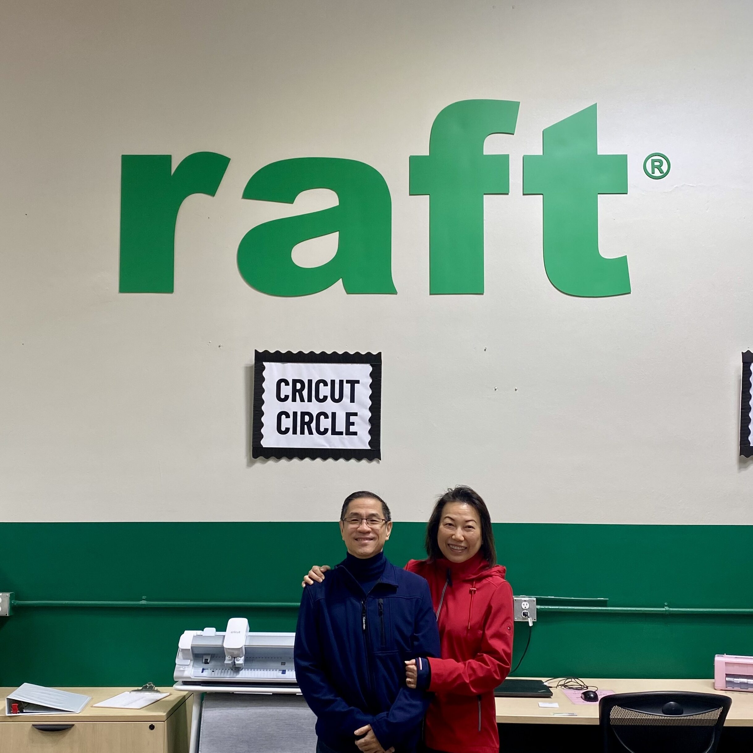 Stan and Sayang Lim tour RAFT’s newly remodeled Educator Workroom in 2025, where their generous support helps empower teachers with hands-on resources.