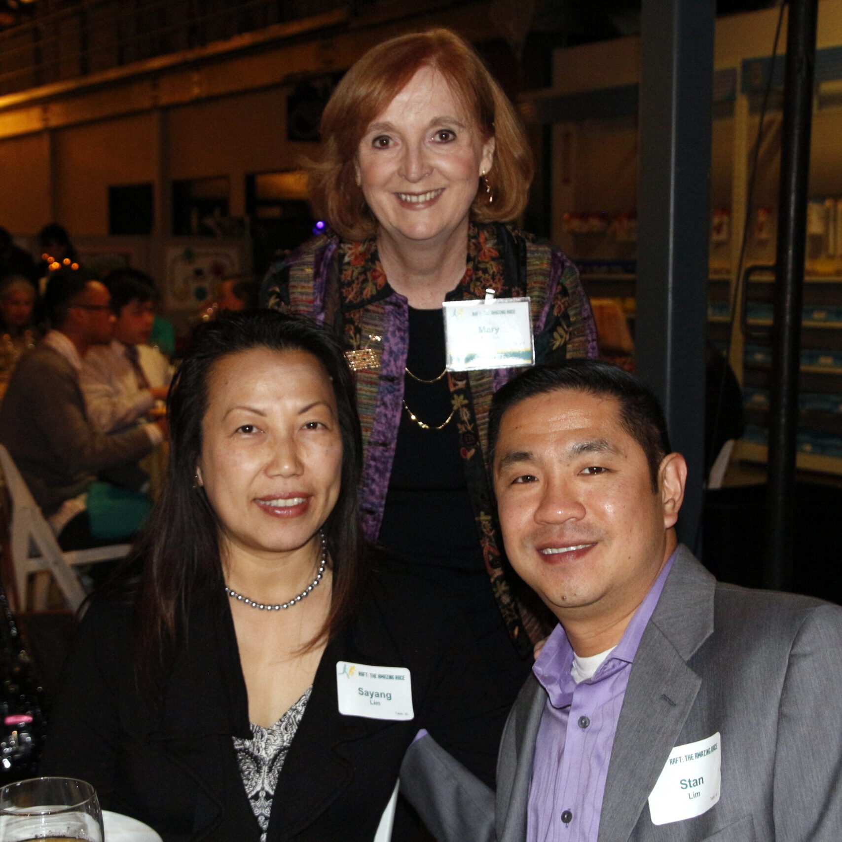 Stan and Sayang Lim with RAFT founder Mary Simon, celebrating a shared commitment to supporting educators and hands-on learning at RAFT's Annual Fundraiser in 2013.